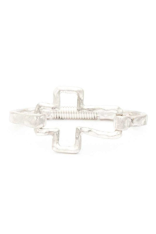 Hammer Cross Spring Bangle