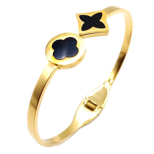 Cloves Stainless Steel Cuff Bangle Bracelet