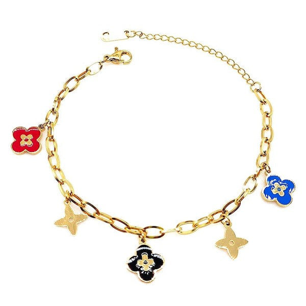 Clovers Star Chain Stainless Steel Bracelet