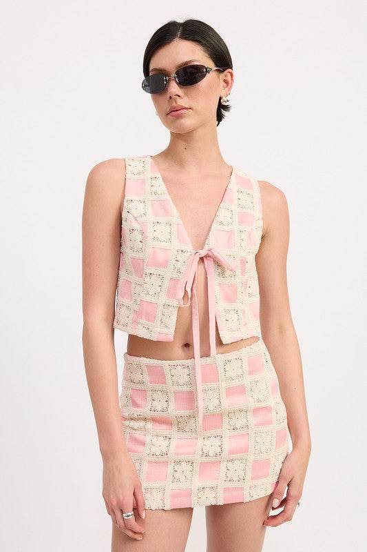 MINI JACQUARD SKIRT