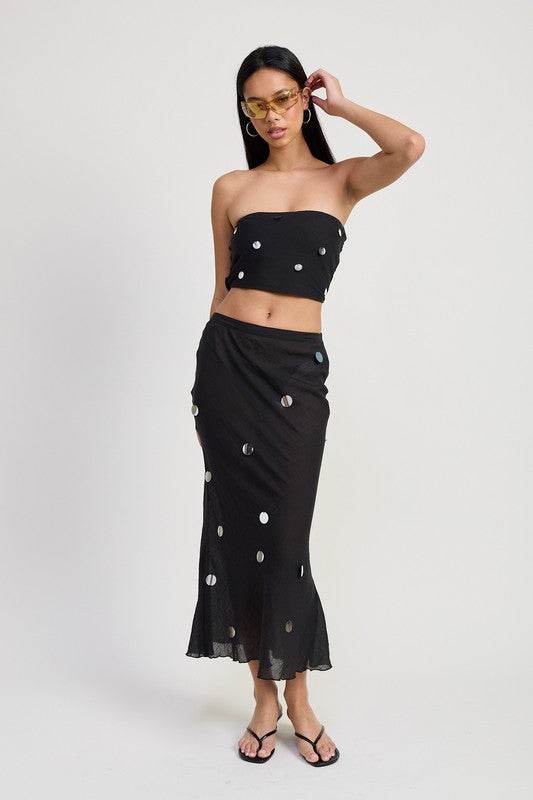 MAXI BIAS SKIRT
