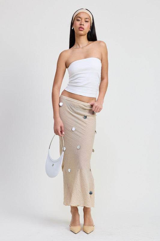 MAXI BIAS SKIRT