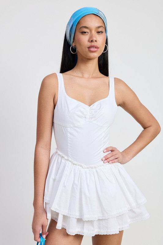 MINI ASYMMETRICAL SLEEVELESS DRESS