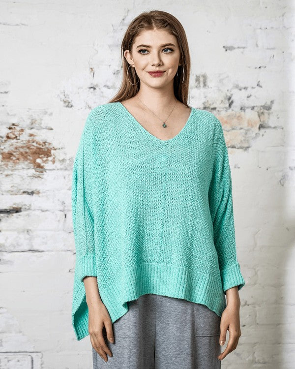 Oversized High Low Loose Lightweight Sweater
