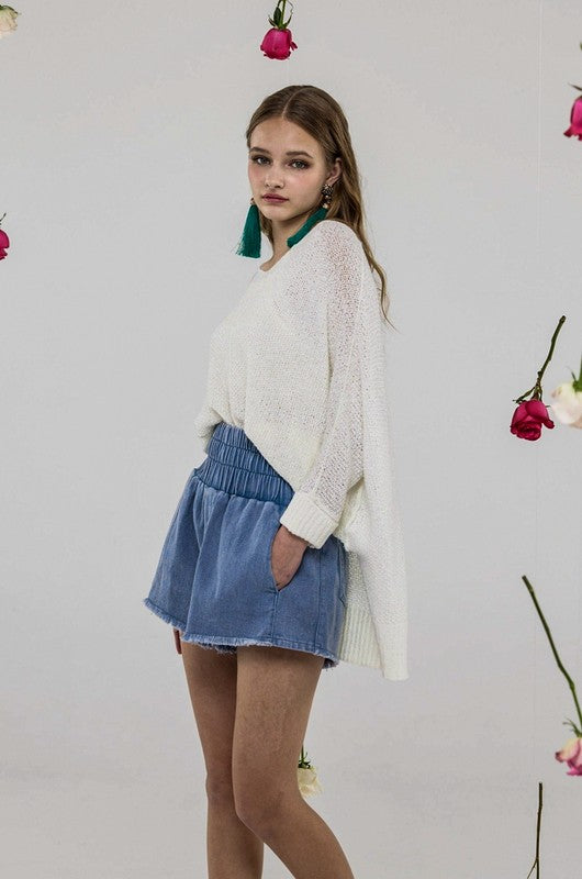 Oversized High Low Loose Lightweight Sweater