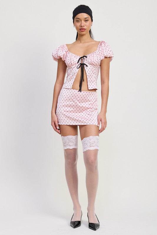 MINI POLKA DOT SKORT