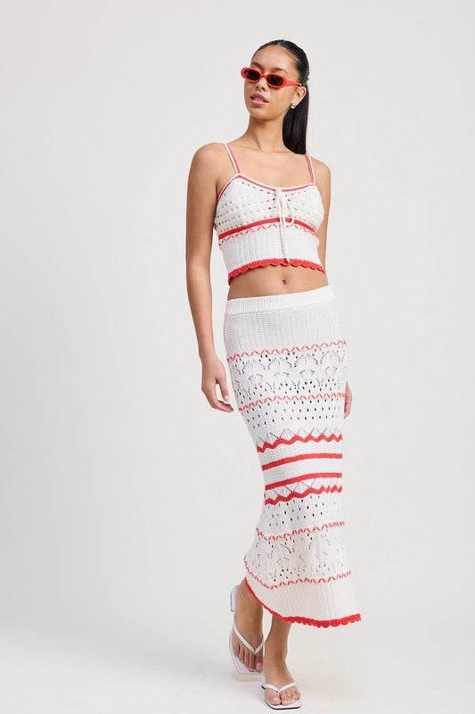 MAXI CROCHET SKIRT