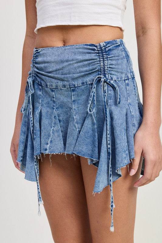 RUFFLE MINI SKIRT