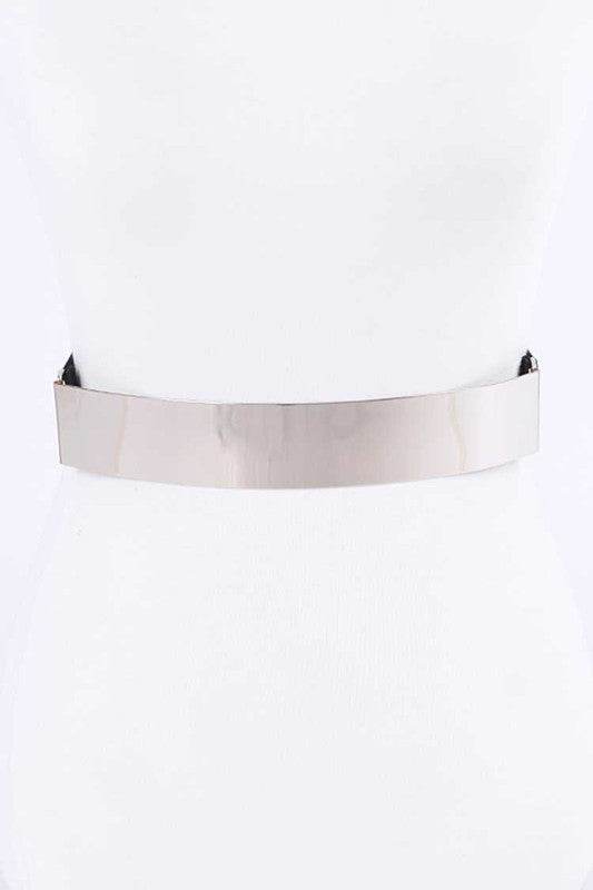 ICONIC METAL PLAQUE ICONIC ELASTIC BELT