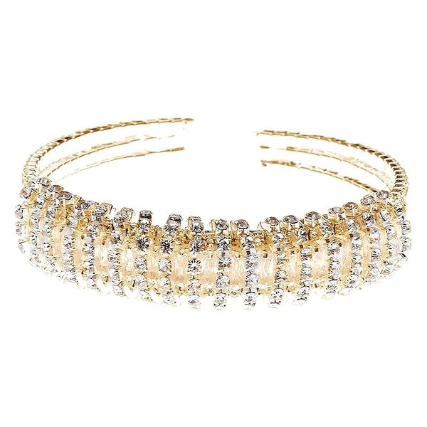 Rhinestone Cloud Circle Spring Wrap Bracelet