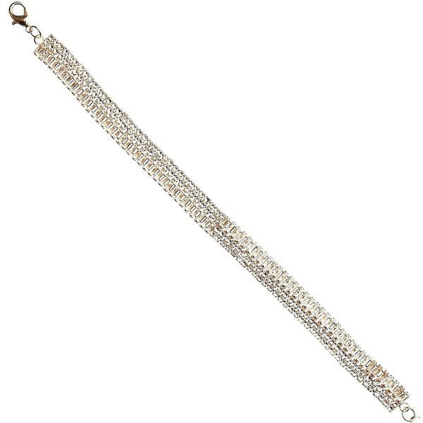 Shimmering Harmonized CZ Rhinestone Link Bracelet