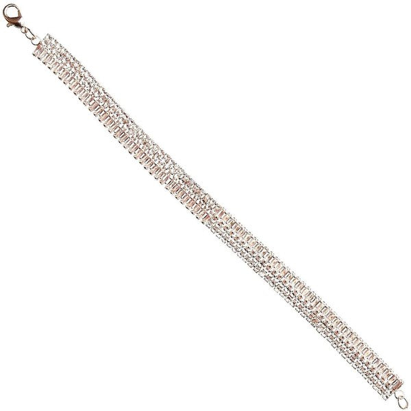Shimmering Harmonized CZ Rhinestone Link Bracelet
