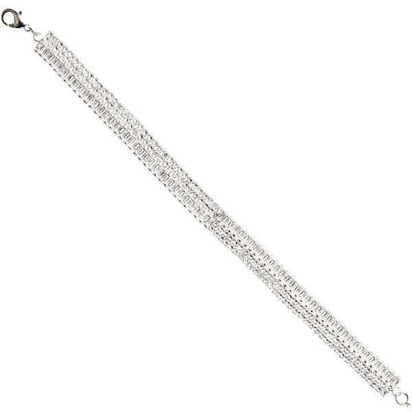 Shimmering Harmonized CZ Rhinestone Link Bracelet