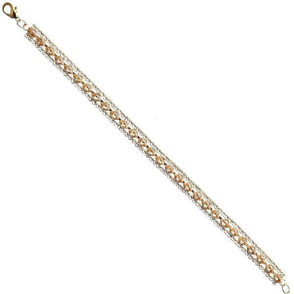 Marquise Cut Bold Line Cubic Zirconia Bracelet