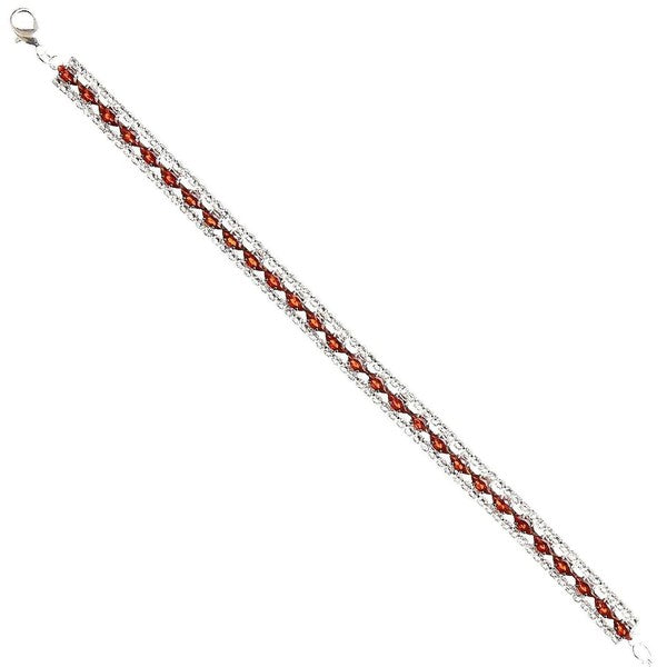Marquise Cut Bold Line Cubic Zirconia Bracelet