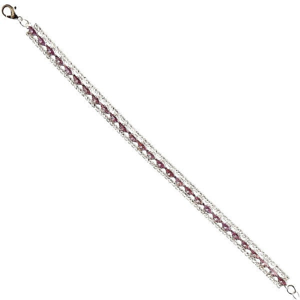 Marquise Cut Bold Line Cubic Zirconia Bracelet