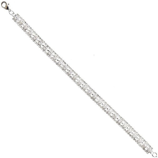 Marquise Cut Bold Line Cubic Zirconia Bracelet