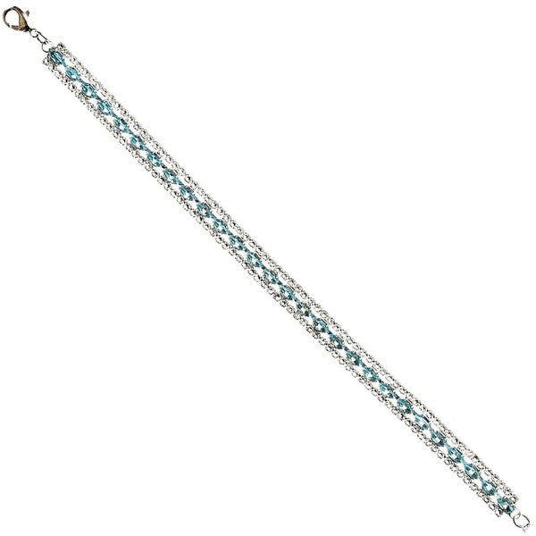Marquise Cut Bold Line Cubic Zirconia Bracelet