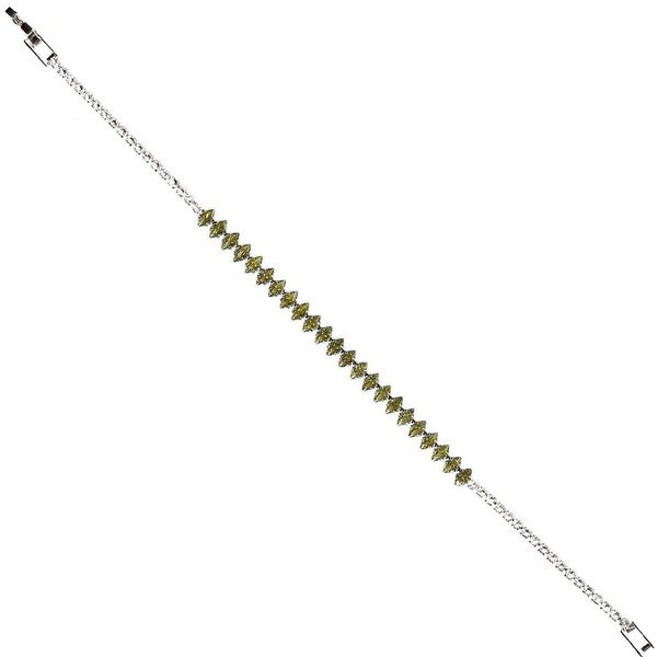 Rhombus Cut Single Line Cubic Zirconia Bracelet