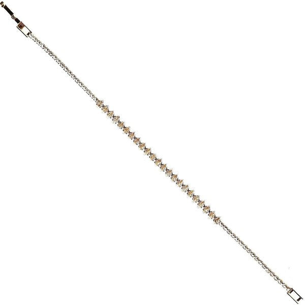 Rhombus Cut Single Line Cubic Zirconia Bracelet