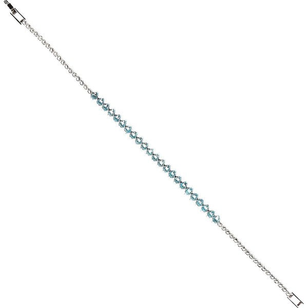Rhombus Cut Single Line Cubic Zirconia Bracelet