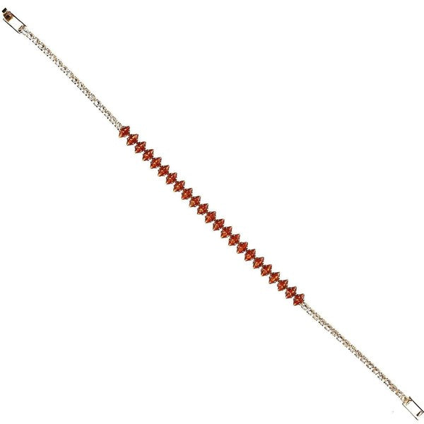 Rhombus Cut Single Line Cubic Zirconia Bracelet