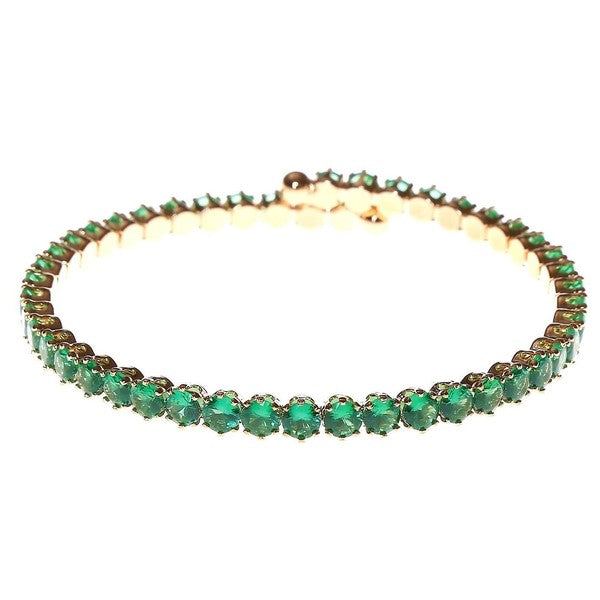 Slingle Line Crown Rhinestone Spring Wrap Bracelet