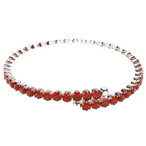 Slingle Line Crown Rhinestone Spring Wrap Bracelet