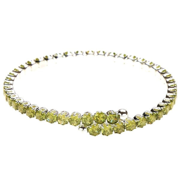 Slingle Line Crown Rhinestone Spring Wrap Bracelet