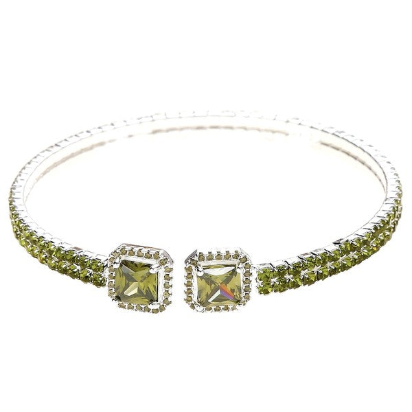 Double Square End Double Spring Wrap Bracelet