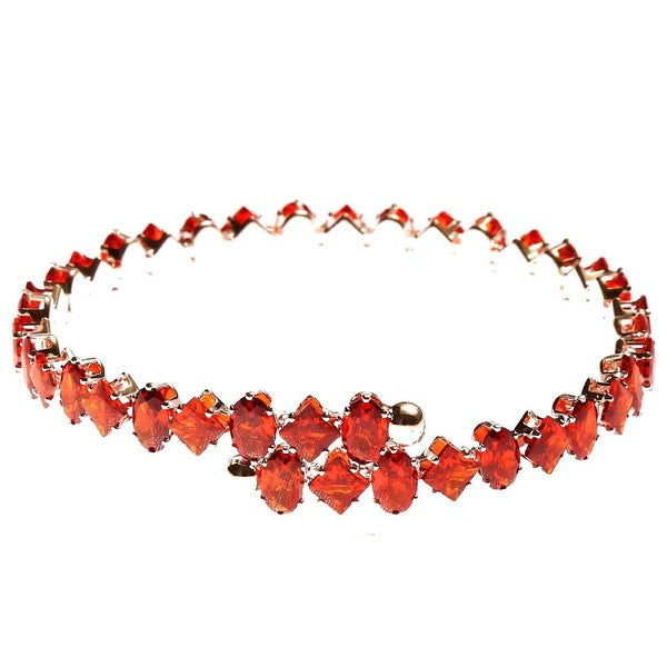 Marquise Oval Sole Line CZ Spring Wrap Bracelet