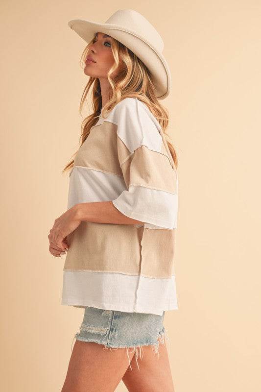 Polly Color Block Top