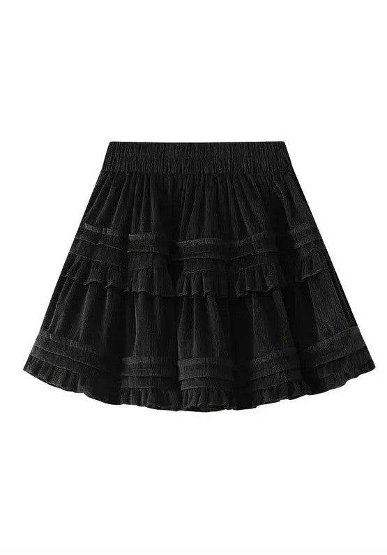 Ruffle mini skirt