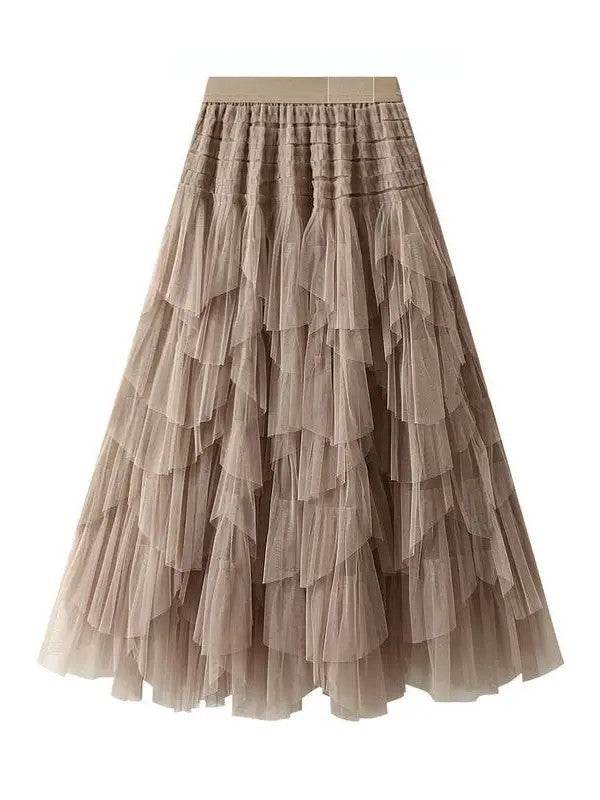 Tutu layered Midi Skirt
