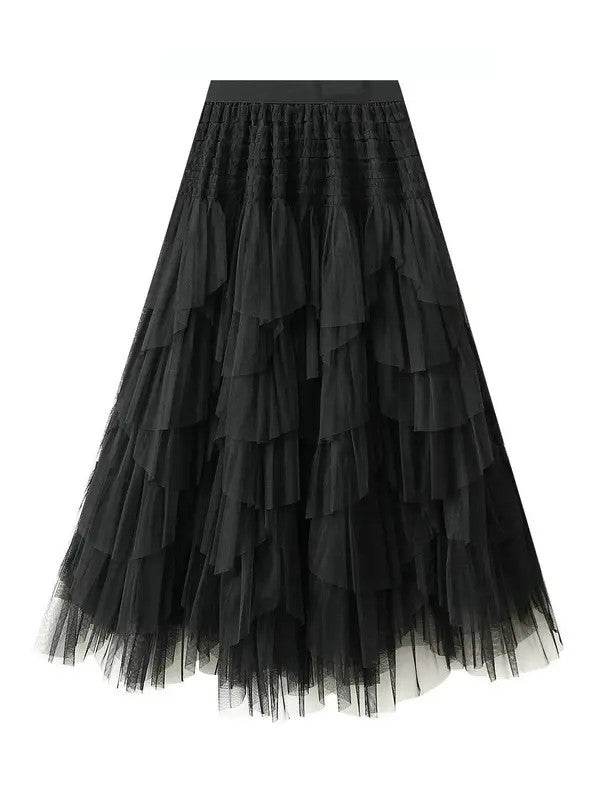 Tutu layered Midi Skirt