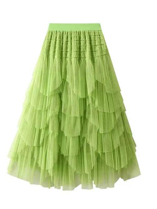 Tutu layered Midi Skirt