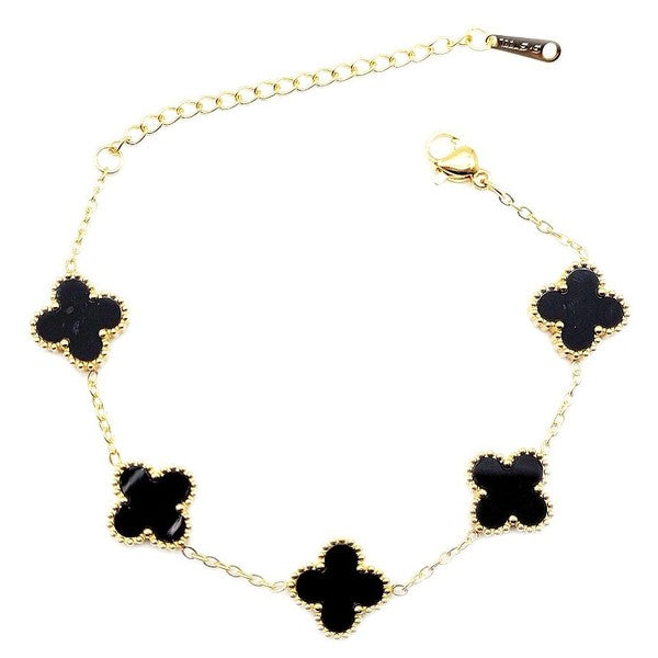 Small Clover Chain Stainless Steel Bracelet