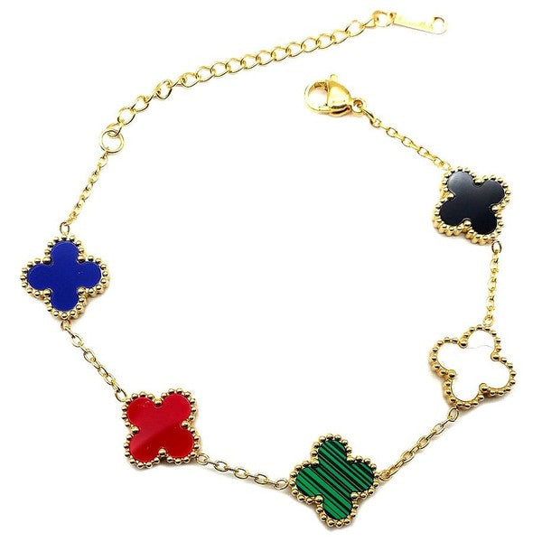 Small Clover Chain Stainless Steel Bracelet