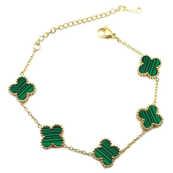 Small Clover Chain Stainless Steel Bracelet
