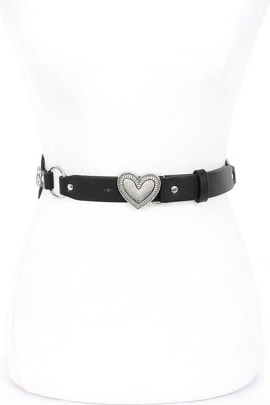 Heart Buckle Iconic Vintage Link Belt