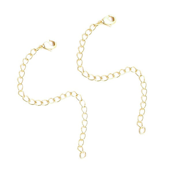 2 Pcs 3 Inch Long Bracelet Necklace Extender