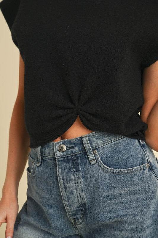 Iana Short Sleeve Knotted Top