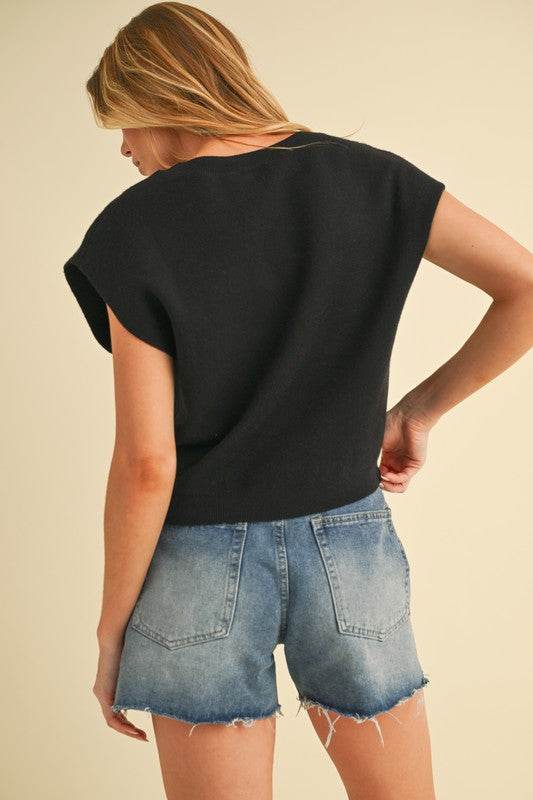 Iana Short Sleeve Knotted Top