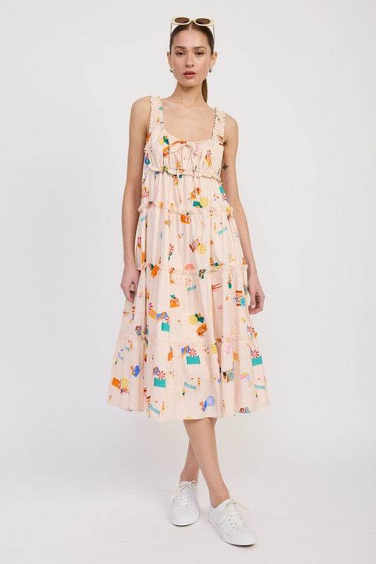 BABYDOLL POPLIN MAXI DRESS