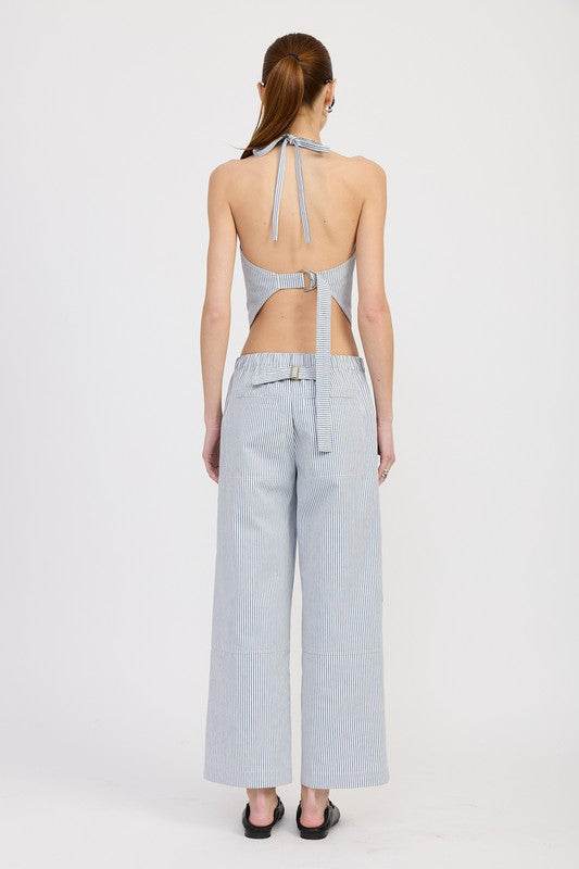 HALTER NECK BUSTIER TOP