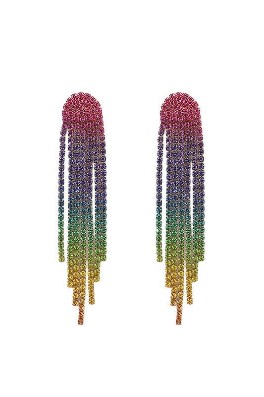 Rhinestone Drop Earrings