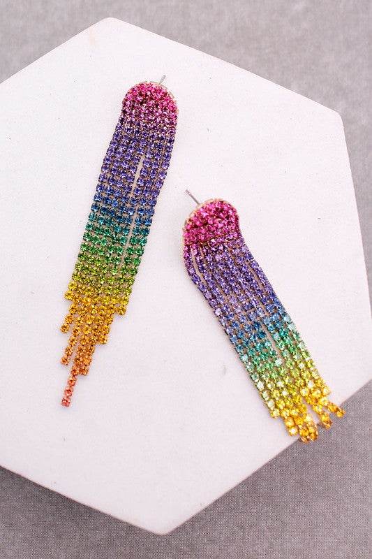 Rhinestone Drop Earrings