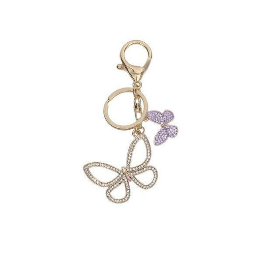 Sparkling Butterfly Keychain