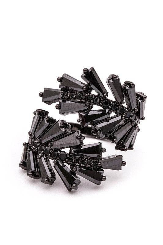 CZ Leaf Wrap Iconic Ring