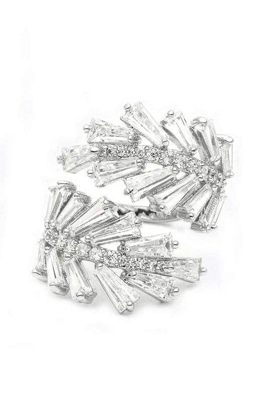 CZ Leaf Wrap Iconic Ring